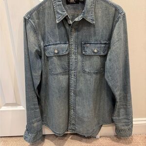 RRL Denim Work Shirt